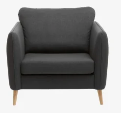 Lænestol AARHUS mørkegråt stof