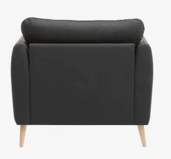 Lænestol AARHUS mørkegråt stof