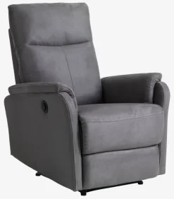 Lænestol ABILDSKOV elektrisk gråt stof