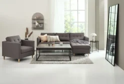 Lænestol FALSLEV gråt stof