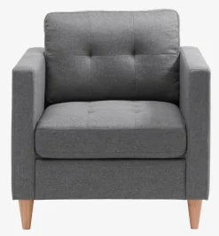 Lænestol FALSLEV gråt stof