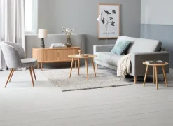 Lænestol HOLMDRUP grå/eg