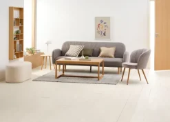 Lænestol HOLMDRUP grå/eg