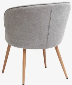 Lænestol HOLMDRUP grå/eg