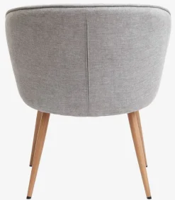 Lænestol HOLMDRUP grå/eg