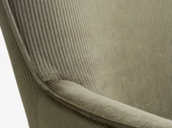 Lænestol HUNDESTED grønt fløjl/egefarve