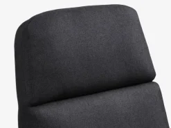 Lænestol m/fodskammel TANKEDAL mørkegråt stof