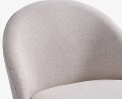 Lænestol THORUP beige stof/egefarve