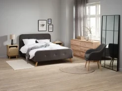 Lænestol UDSBJERG gråt stof/eg