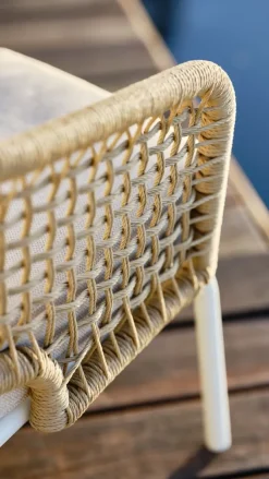 Loungesæt DYVIG 5-pers. hurtigtørrende hvid