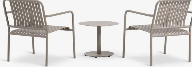 Loungesæt FURUSET 2-pers. mørk sand