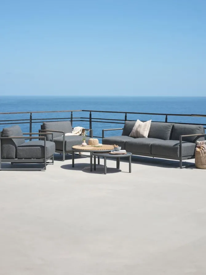 Loungesæt KILSENG 5-pers. grå