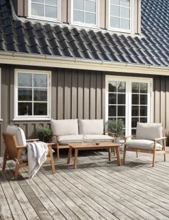 Loungesæt RYDDET 4.5-pers. hårdttræ