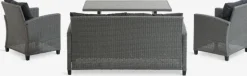 Loungesæt VISBY 4-pers. grå