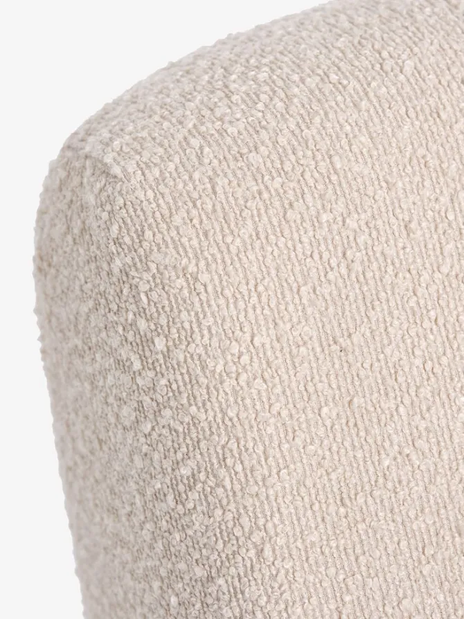 Loungestol BULLERUP råhvid teddy