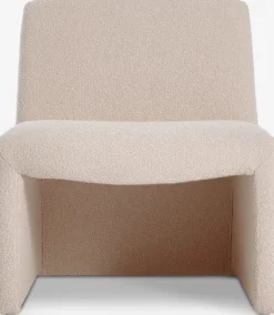 Loungestol BULLERUP råhvid teddy