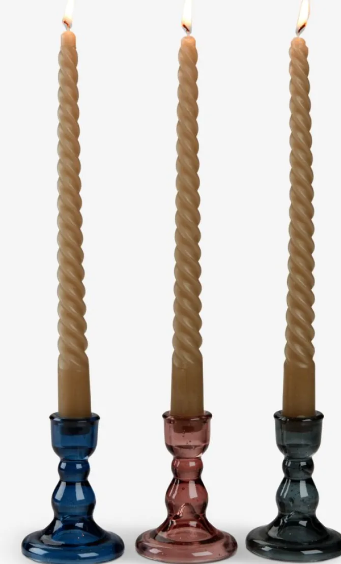 Lys BALDUR H25cm khaki 4 stk/pk