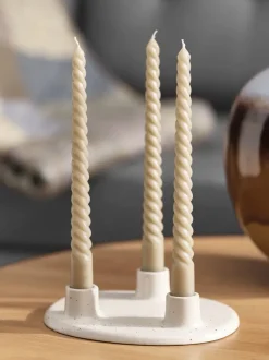 Lys BALDUR H25cm khaki 4 stk/pk