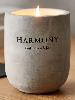 Lys BOSSE Ø8xH9cm lysegrå