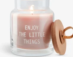 Lys KENNETH Ø9xH11cm rosa m/låg