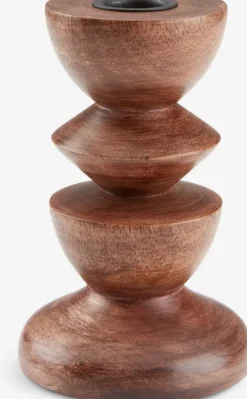 Lysestage JANUS Ø9xH14cm brun