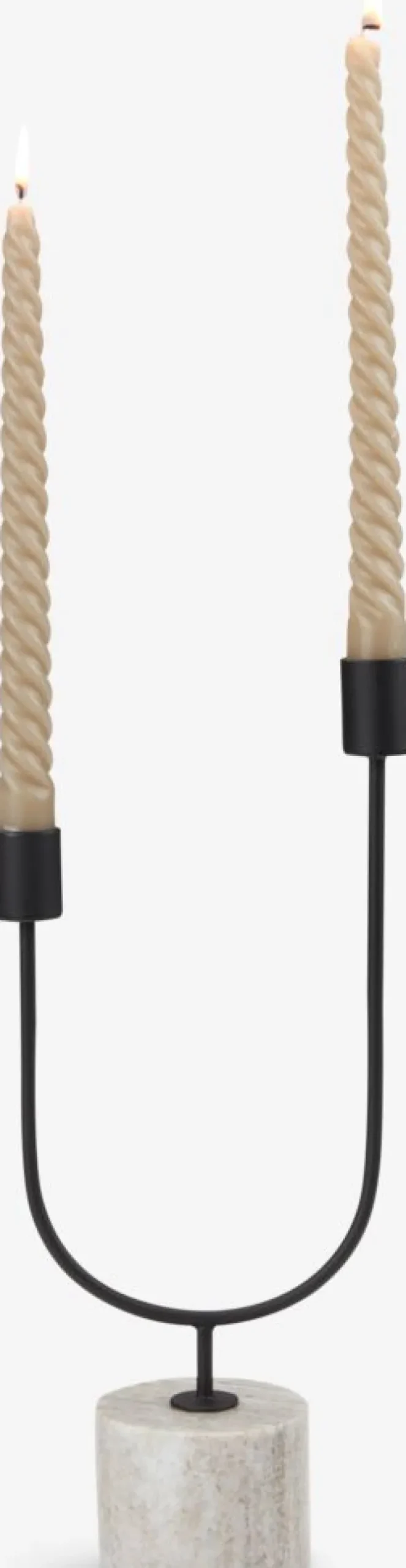 Lysestage KURT B15xL7xH33cm sort