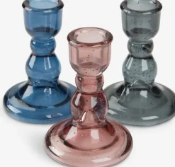 Lysestage TORLEK Ø7xH9cm assorteret