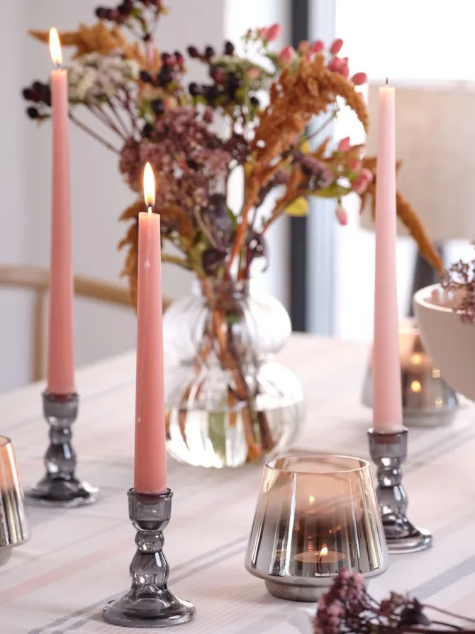 Lysestage TORLEK Ø7xH9cm assorteret