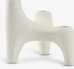 Lysestage VIGNIR B13xL16xH15cm råhvid