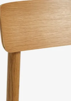 MARSTRAND L200 bord hvid + 4 ISLEV stole u/armlæn eg