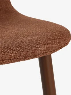 MARSTRAND L200/280 bord mørk eg + 4 EJSTRUP stole terrakotta