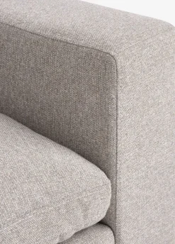 Modulsofa LUNDBY 3-pers. sandfarvet stof