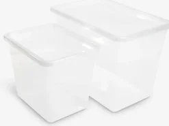 Opbevaringsboks BASIC BOX 80L m/låg transparent