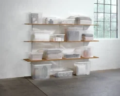 Opbevaringsboks BASIC BOX 20L m/låg transparent