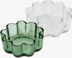 Opbevaringskrukke SKOGSBY Ø7 + Ø9 glas 2 stk