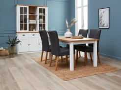 Overdel MARKSKEL 2 låger hvid/egefarve