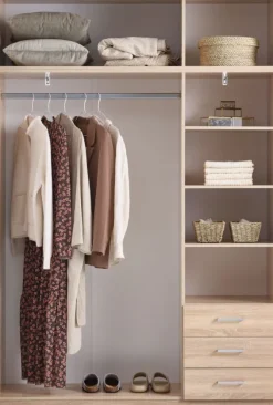 Overskab FANDRUP 145x41 3 låger lys eg