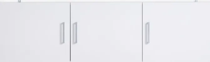 Overskab FANDRUP 145x41 3 låger hvid