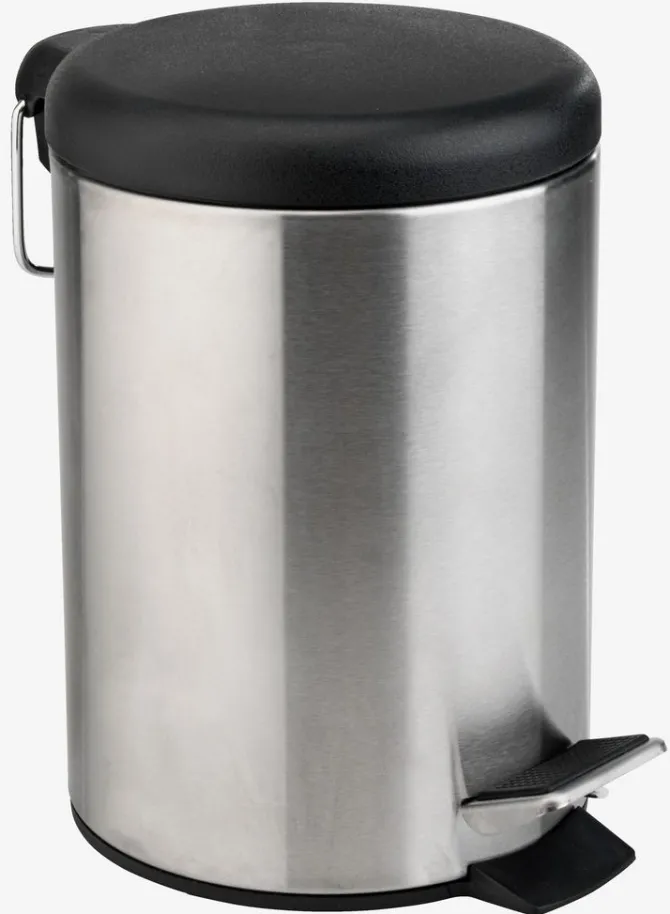 Pedalspand GUNSTA 3L stål/sort