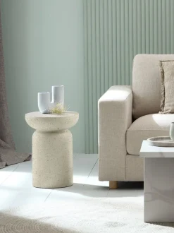 Piedestal LYDUM Ø34 grå/beige fiberstone