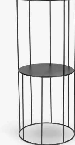 Piedestal PELLE Ø25xH60cm sort