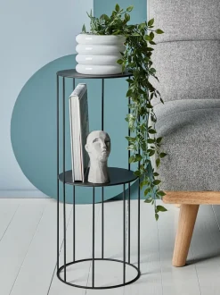 Piedestal PELLE Ø25xH60cm sort