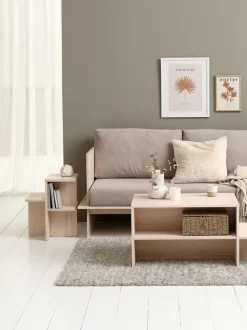 Piedestal SOLLERUP m/hylder massiv fyr