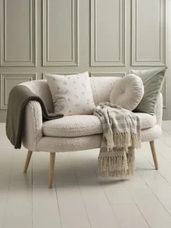 Plaid AMASONLILJE 130x170 grøn/beige