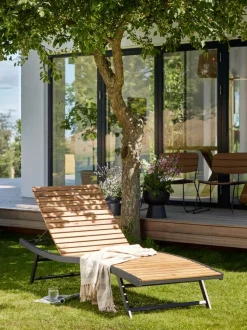 Plaid AMASONLILJE 130x170 grøn/beige