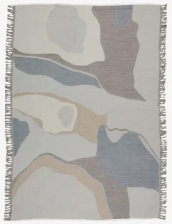 Plaid LOBELIA 130x180 blå/grå