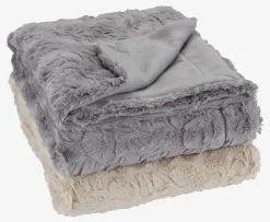 Plaid MYGGBLOM 130x170 grå