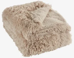 Plaid MYRFIOL 135x195 taupe