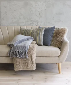 Plaid MYRFIOL 135x195 taupe