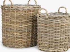 Plantekurv SANSEBIE Ø40/50 kubu natur 2 stk/sæt